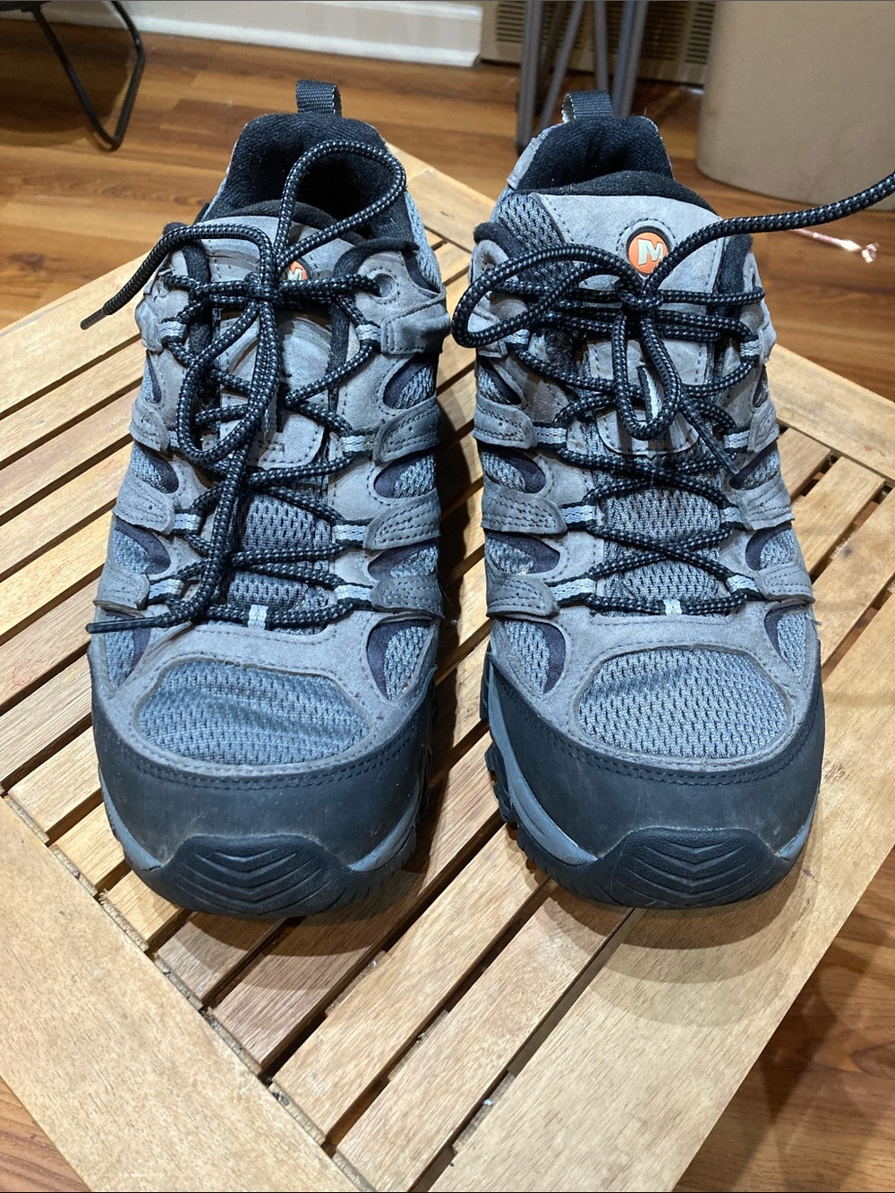Merrell Moab 3 Low Waterproof Hiking Shoes Mens 12 Granite Gray J035855Z Vibram